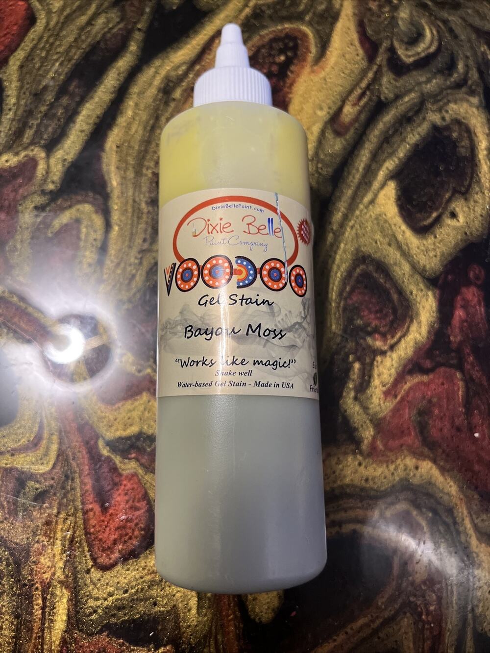 New Dixie Belle Paint Co VooDoo Bayou Moss Gel Stain Water-Based Translucent